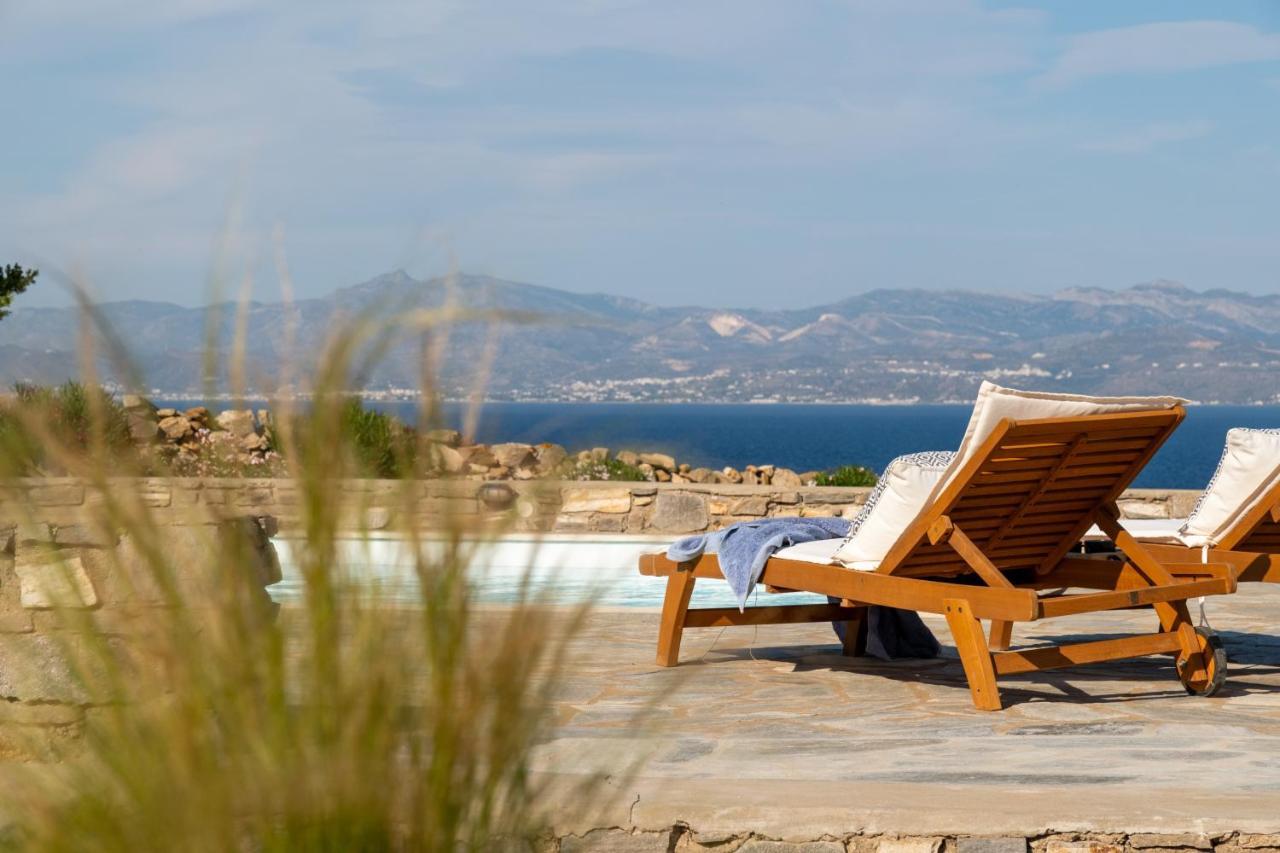 Kallirroe Deluxe Villa With Sea View And Pool Chrisi Akti  Exterior foto