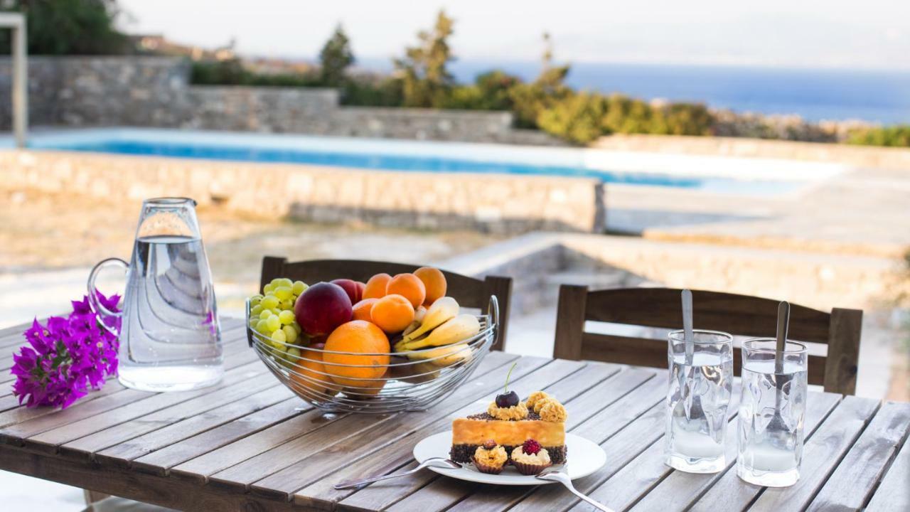 Kallirroe Deluxe Villa With Sea View And Pool Chrisi Akti  Exterior foto